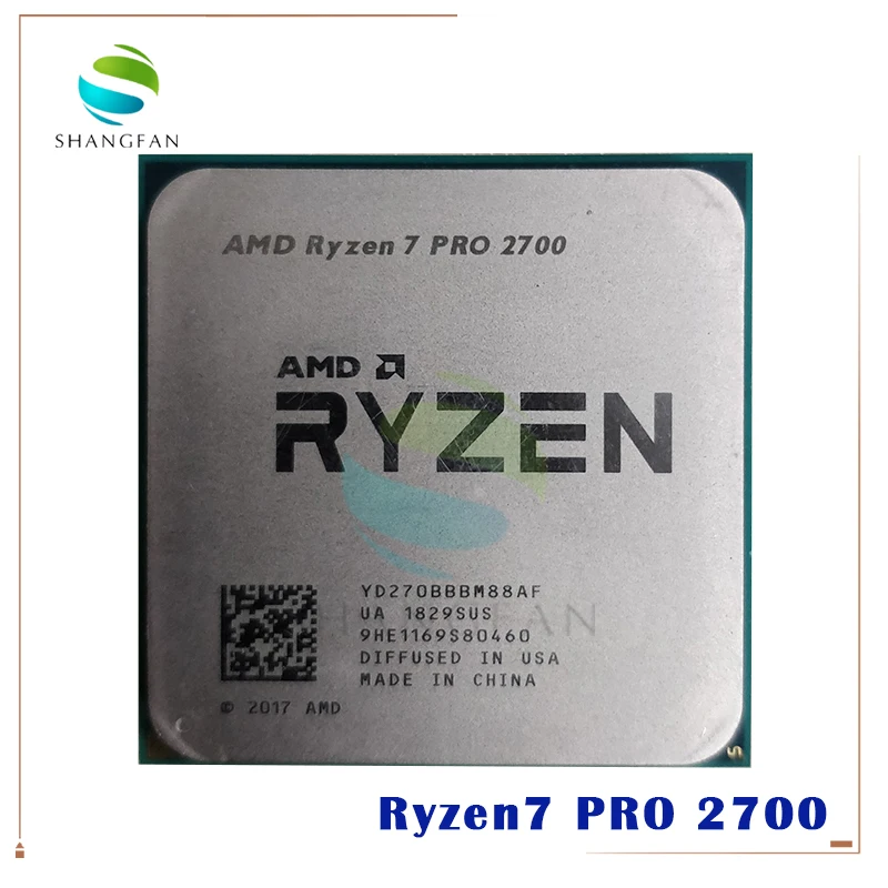 Процессор AMD Ryzen 7 PRO 2700 YD270BBBM88AF 8-ядерный 16-поточный ГГц 65 Вт разъем AM4 16 Мб |