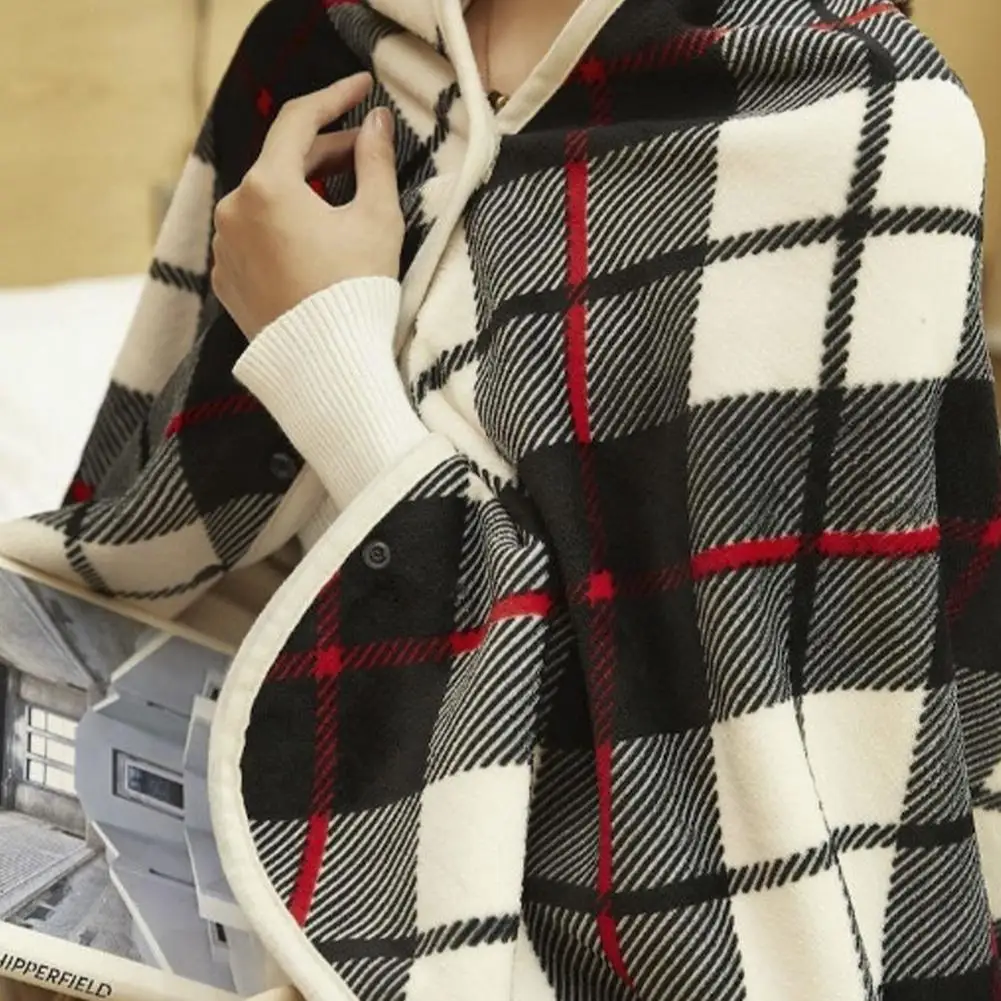 2 In 1 Shawl Flannel Throw Blanket - Image 4