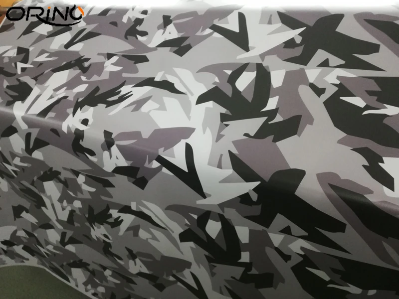 Best Offers Arctic Zwart Wit Grijs Camouflage Auto Wrap Folie Camo Vinyl Film Voor Auto Body Wrapping Covers Met Air Release