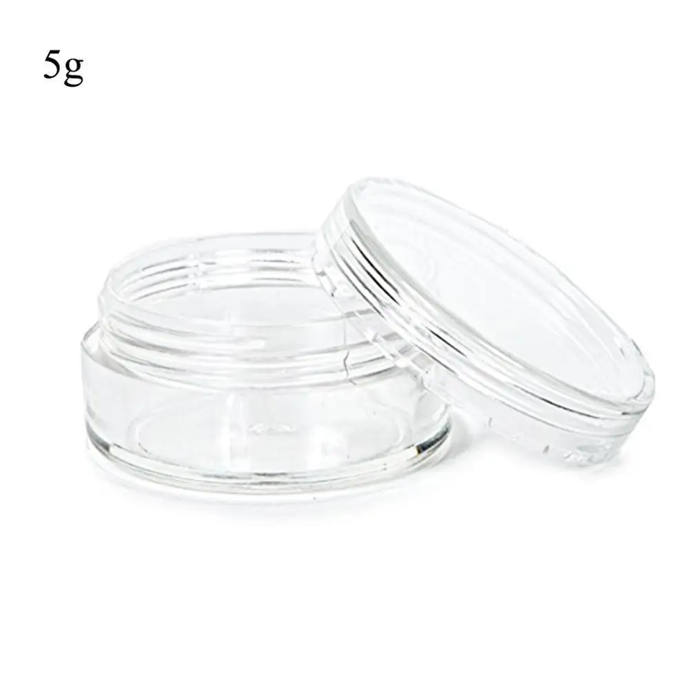 20/50PCS/LOT Wholesale 5g PS Cream Jar Plastic Mini 5ml Cosmetic Empty Container Pot Small Sample Bottle 1/6OZ Sub-bottling Vial