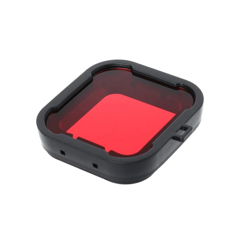 Подводная Вода Дайвинг Корпус фильтр для Xiaomi Yi 2 поколения 4K Экшн камера водонепроницаемый Объектив Аксессуары - Цвет: Красный цвет