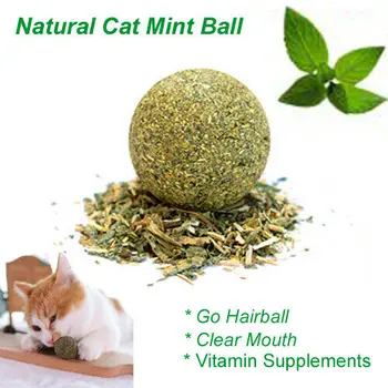 

1pc Natural Health Catmint Ball Cat Grass Pet Supplies Cat Play Game Toy