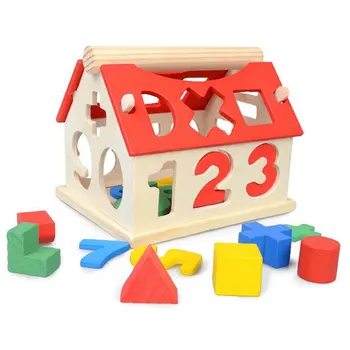 

Kids Children Toys Digital Number House Building Blocks Educational Learning Intellectual Toys For Children and Baby