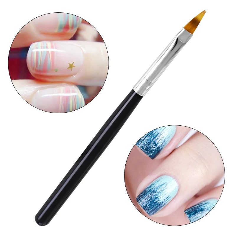 RBAN NAIL Pro градиентная линяющая Цветная кисть для маникюра для акрилового УФ-гель-лака Цветущий дизайн ручка для рисования ногтей