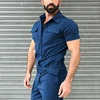 2022  Male Pure Color Overalls Casual Street Wear Jumpsuit Men's Fashion Overalls Basic Work Coverall  Overalls ► Photo 2/6