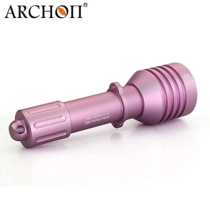 ARCHON D10U Diving Flashlight CREE XM-L2 U2 LED max 800 lumen Zoomable Photographing torch handheld Underwater light - Испускаемый цвет: rose gold