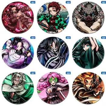 

Anime Badges Demon Slayer: Kimetsu No Yaiba Button Brooch Badge Pins Wholesale