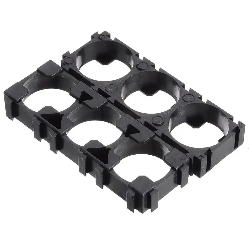 20pcs 3x Cell 18650 Battery Spacer Plastic Battery Radiating Shell Storage Holder Bracket 6x2x0.8cm