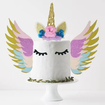 

Cute Wing Unicorn Cake Topper Unicorn Theme Birthday Party Decor Kids Unicorn Party Decor Unicorn Birthday Party Decoration