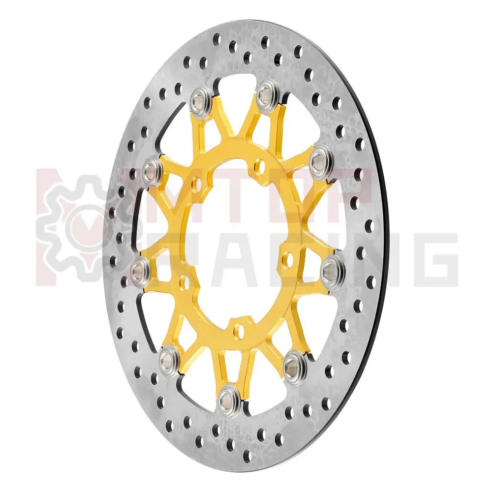 Пара передний тормозной диск для Suzuki GSXR1000(2005-2008) VZR1800 M1800(2006 07 08 09 2010 2011 2012 13 14) тормозные диски золото