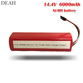 

6000mah High Capacity 14.4V Rechargeable lithium battery For XiaoMi Robot Vacuum Cleaner Sweeper S51 replacement battery