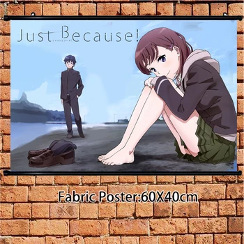 

Anime Poster just because Komiya Ena Wall Scroll paint Home Decoration 60x40cm Art Prints Room Home Decoration