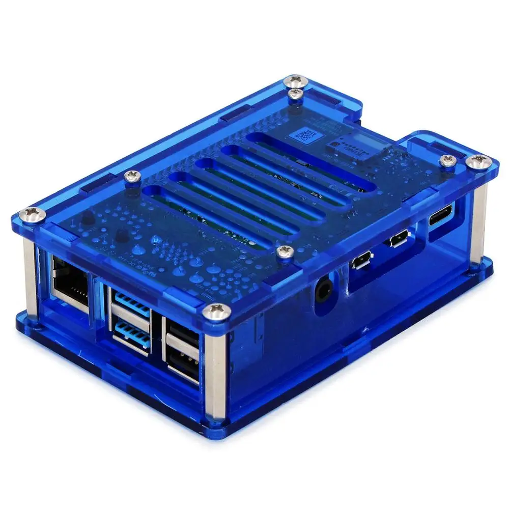 Полиметилметакрилатные акриловые коробки для Raspberry PI 4 Модель B 1 ГБ/2 ГБ/4 ГБ пластиковый корпус крышка Raspberry PI 4 B PI4 4B