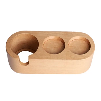 

Coffee Filter Tamper Holder Wood Espresso Tamper Mat Stand Coffee Maker Support Base Rack Coffee Accessories for Barista