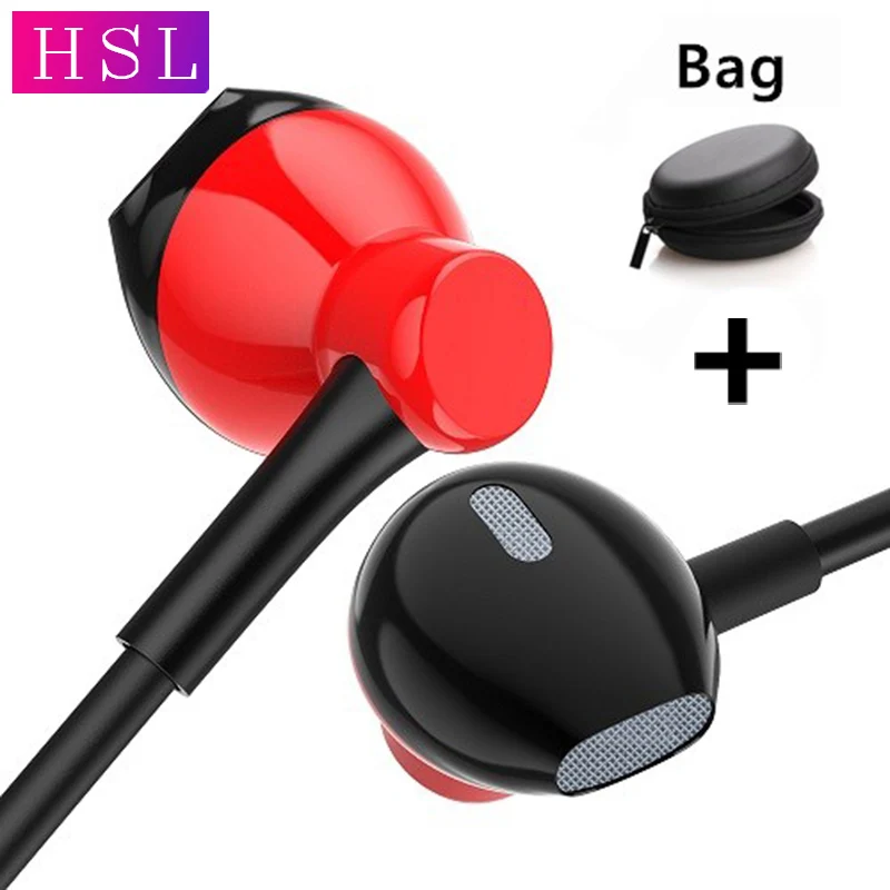 

3.5mm In-Ear Stereo Earbuds Earphone Universal Sports Earphones music Headset For Samsung For iPhone For Xiaomi For honor box