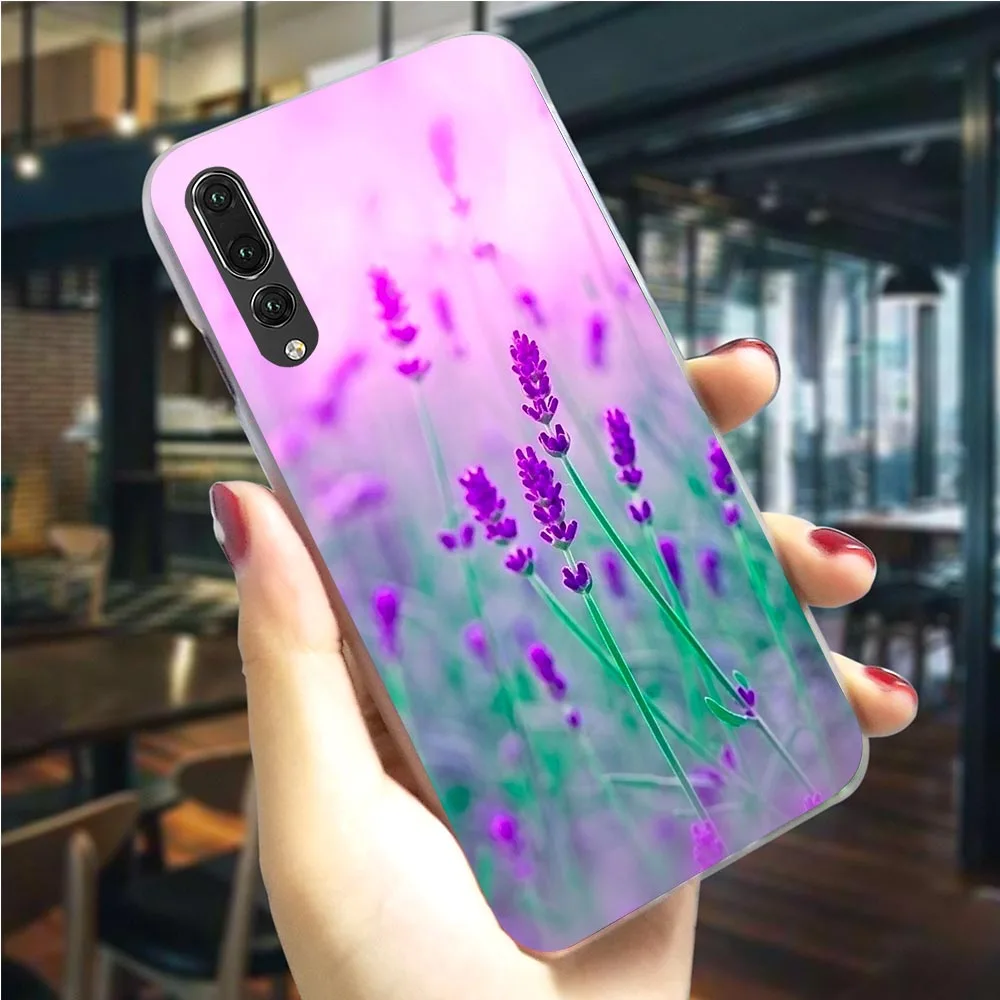 Чехол для телефона Huawei P Smart Z простой чехол с цветами лаванды P9 Lite Mini/2017 P10 20 30 Pro Mate