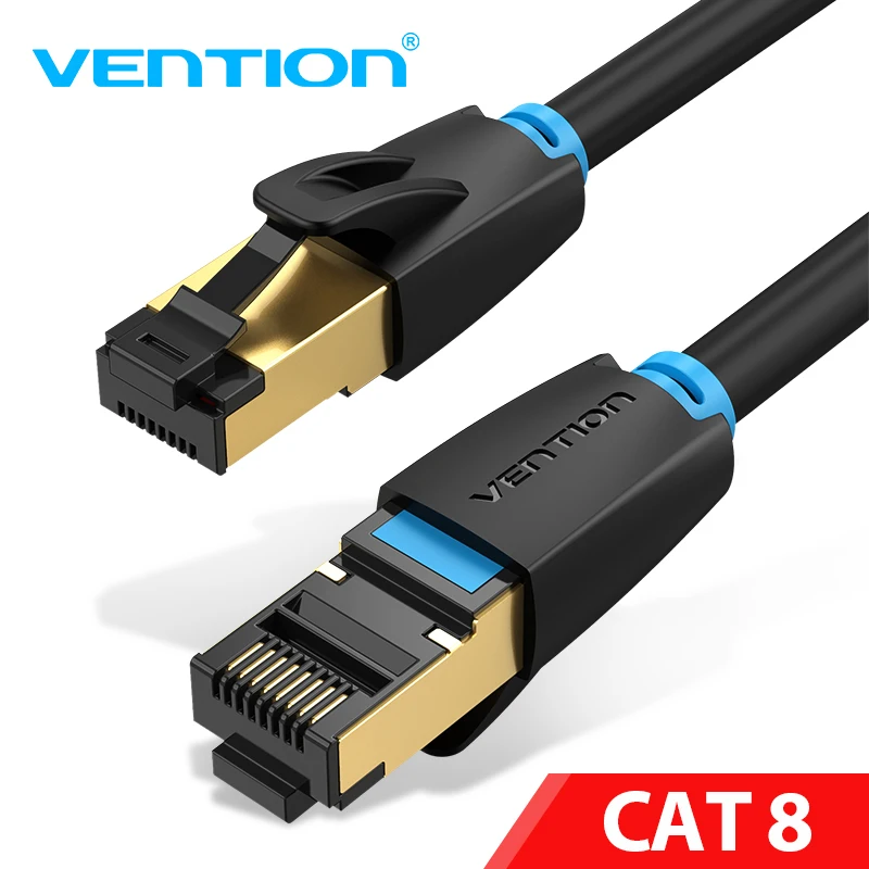 Высокоскоростной Ethernet Кабель Vention Cat8 SSTP 40 Гбит/с Cat 8/7 RJ45| |