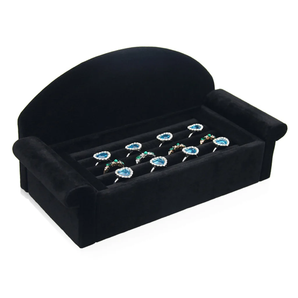 Sofa Shape Rings Holder Shop Jewelry Display Home Room Decor 225x105x110mm
