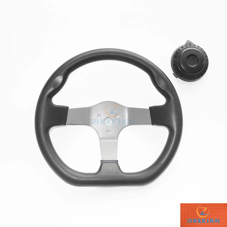 270 мм Go kart рулевое колесо с колпачком в сборе подходит для китайских гонок Go Kart Багги ATV UTV