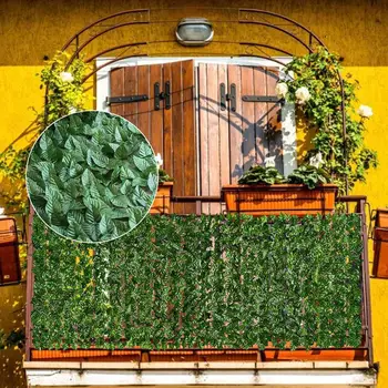 

Artificial Privacy Fence Screening Roll Garden Artificial Ivy Leaf Hedge Fence For Outdoor Indoor Patio Decoration Yard Fence