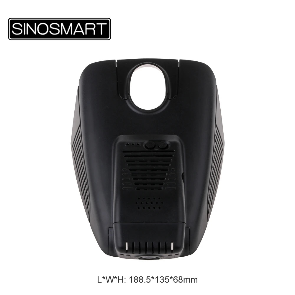SINOSMART Wifi DVR для Mercedes Benz C200 14 15/GLC 260 15/E220 2018/C200L 180 Скрытая установка с приложением