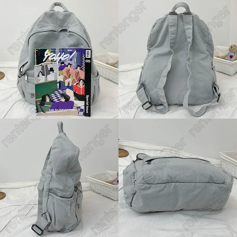 Travel Ladies Vintage Backpack Canvas Girl Fabric School Bag College Student Women Backpack Female Kawaii Laptop Bag Fashion New 5