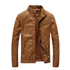 Green Faux Leather Jacket for Men, Padded Thin Velvet Motorcycle Coat, Casual Outwear, Loose Overcoat, Plus Size, 3XL, 5XL 4