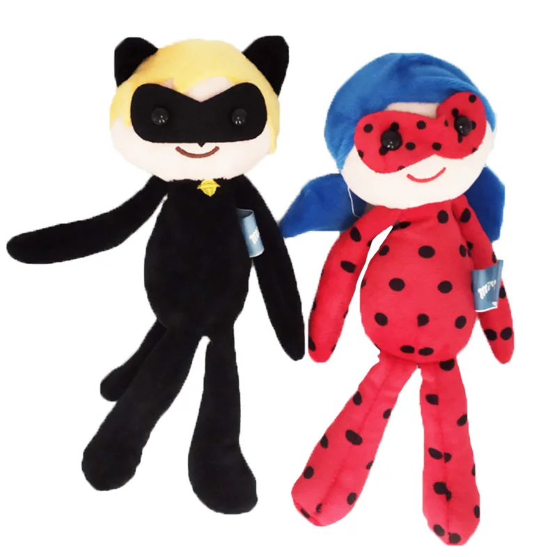 

25cm Ladybug Plush Toys BOLAFYNIA Children Plush Toys for Christmas Birthday Gifts Ladybug and Super Cat Baby Kids Stuffed Toys