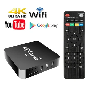 

MXQ pro 4K Android 10.1 Smart Box HD 3D 2.4G 5G Wifi Set top box Android TV Box tv internet Infrared control for youtube Globals
