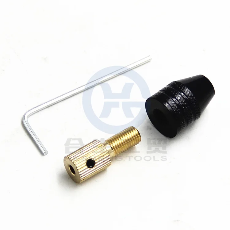 

Brass Electric Small Motor 3mm Central Axis Drill Bit Three-jaw Versatile Small Clip 0.3-3.4 Size Set
