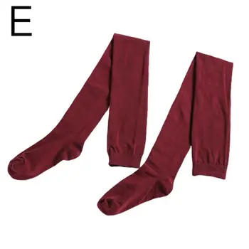 

Fashion Socks Women Stockings Casual Cotton Thigh High Cotton High Womens Girls Female Knee Over Sock Long Socks Knee G8O4