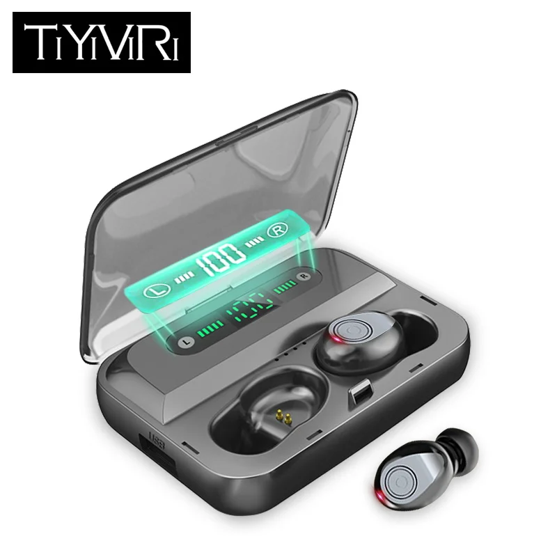 

F9 TWS 5.0 Bluetooth Mini Wireless Earphones Headphones Sport 3D Stereo Earbuds With Dual Microphone IPX7 Waterproof