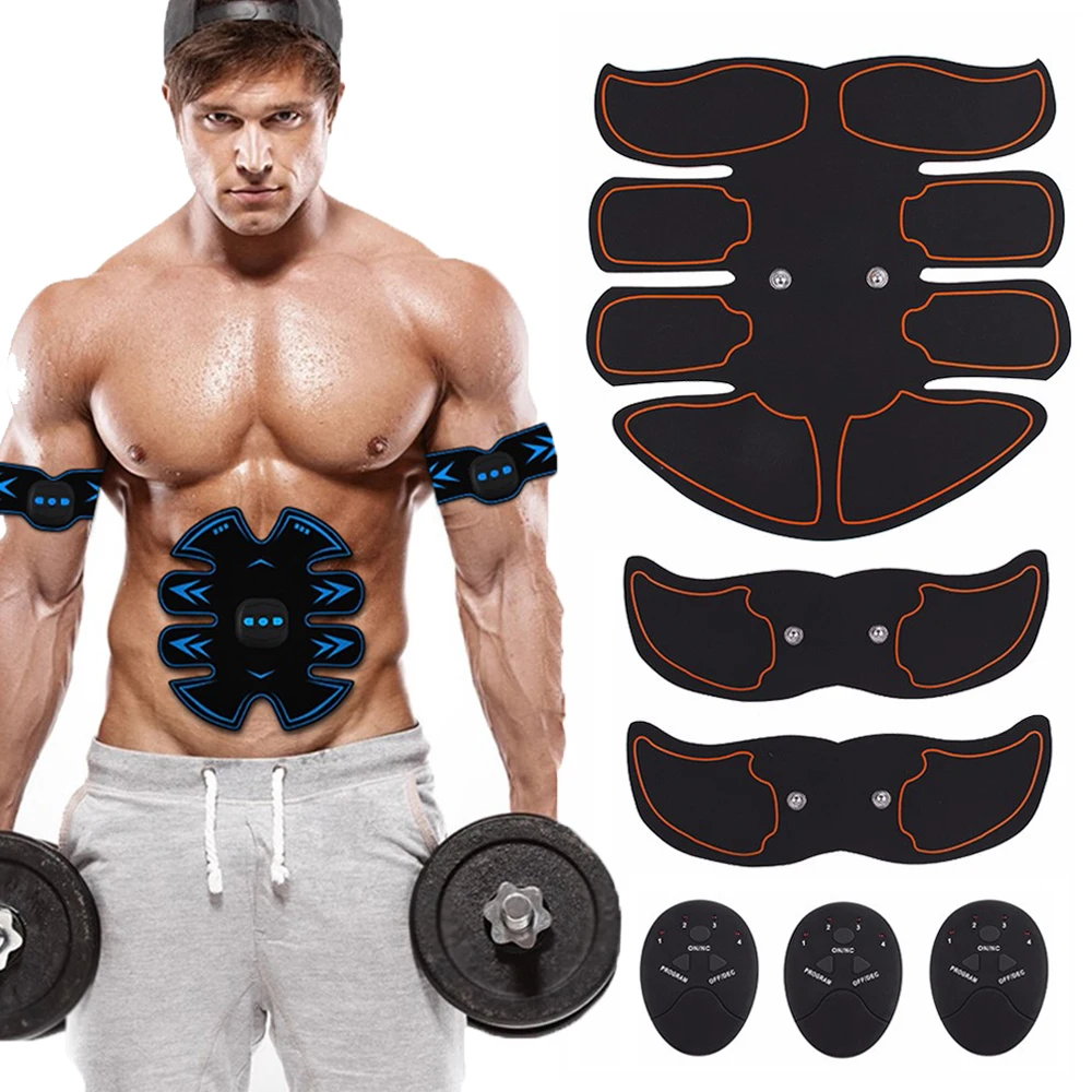 Abdominal Muscle Trainer Massage Stimulator Hip Arm Belly Exerciser Stimulator Body Slimming Machine Fitness Massager Trainer