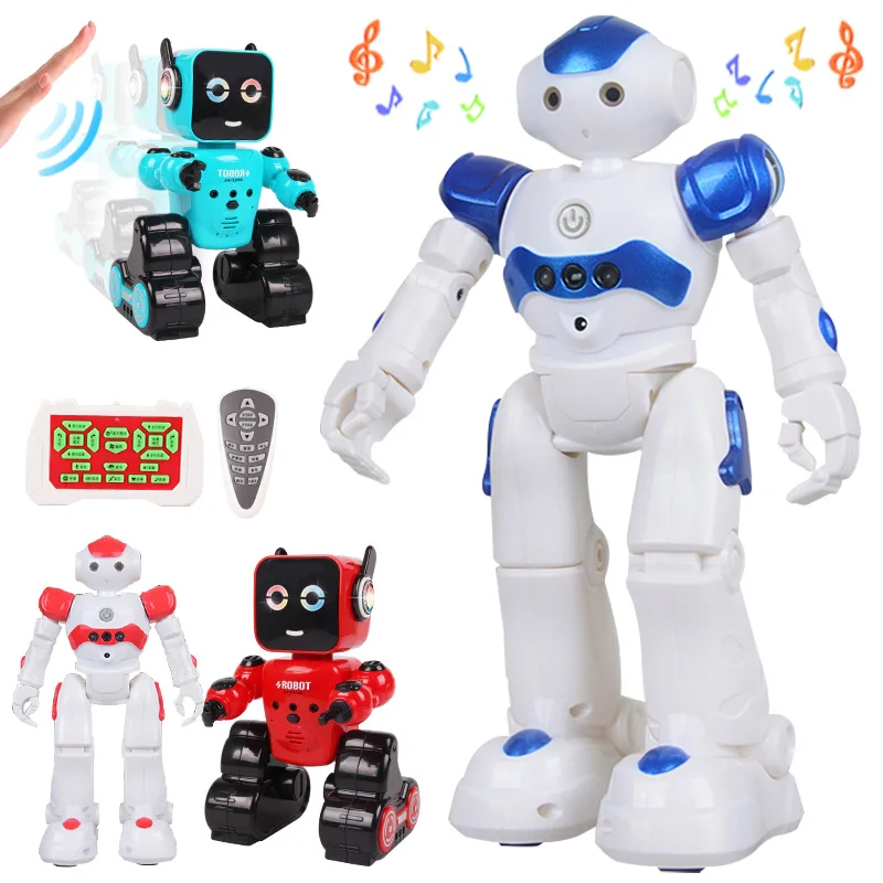 

Electric Intelligent Robot Al Locke Remote Control Robot Programmable Music Lights Early Education Saving Toy