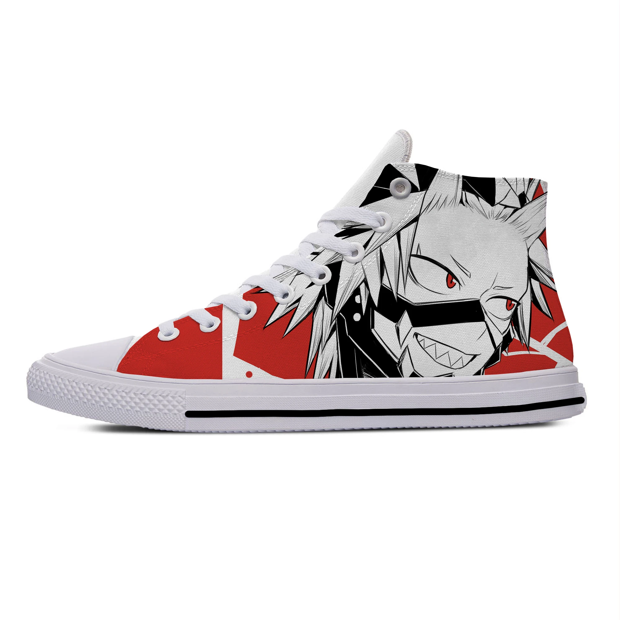 Japanese Anime My Hero Academia Kirishima Eijiro Casual Cloth Shoes High Top Lightweight Breathable 3D Print Men Women Sneakers |
