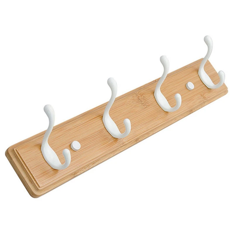 wood color SZS горячее деревянное пальто крючок натуральный крючок-вешалка настенный шляпа одежда сумка полка для пластикового стеллажа держатель для ключей крюк-держатель для вешания пальто Ro - Цвет: wood color
