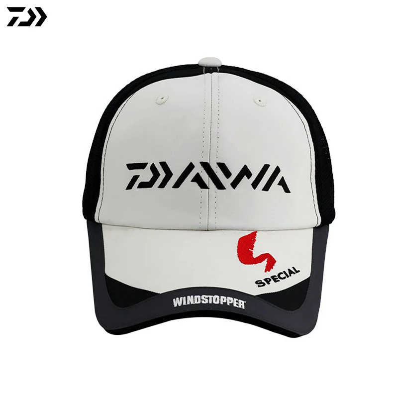 

Daiwa Fishing Hats Summer Sunshade Anti-UV Sun Protection Hats Breathable Adjustable Outdoor Hiking Sports Baseball Cap Rain Hat