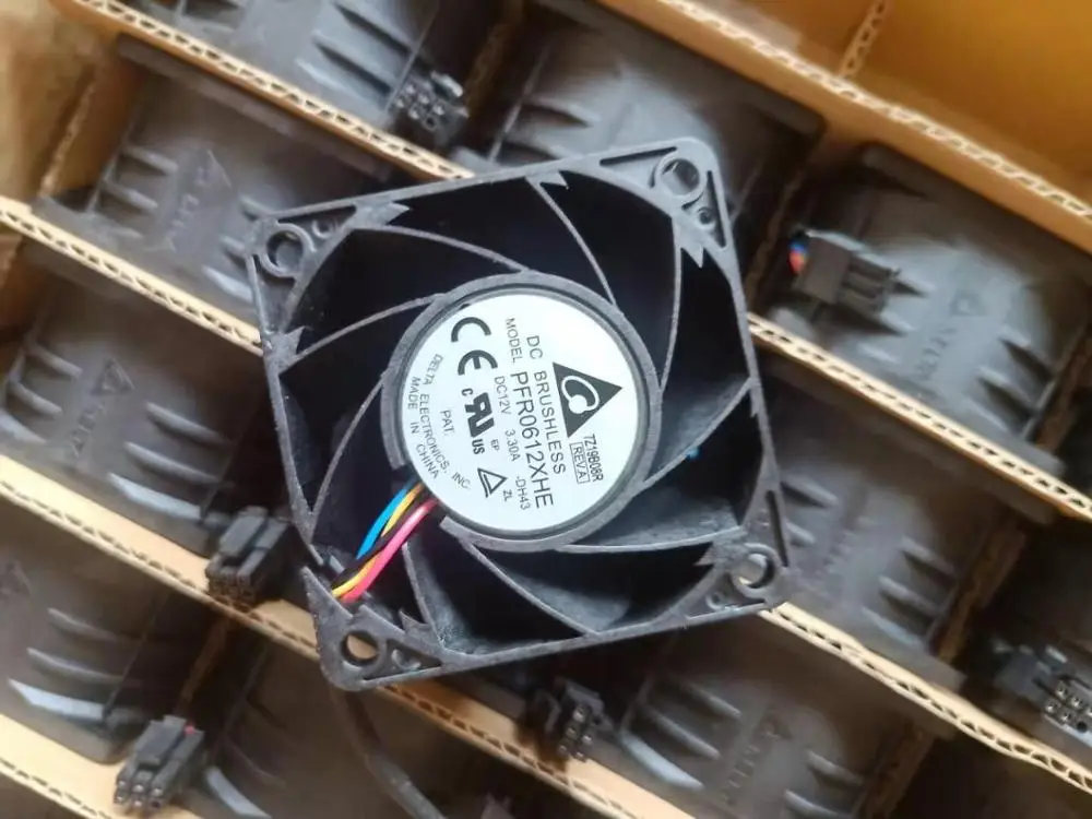 4 проводной вентилятор охлаждения сервера Delta Electronics PFR0612XHE DH43 DC 12 В 3 30 а 60x60x38