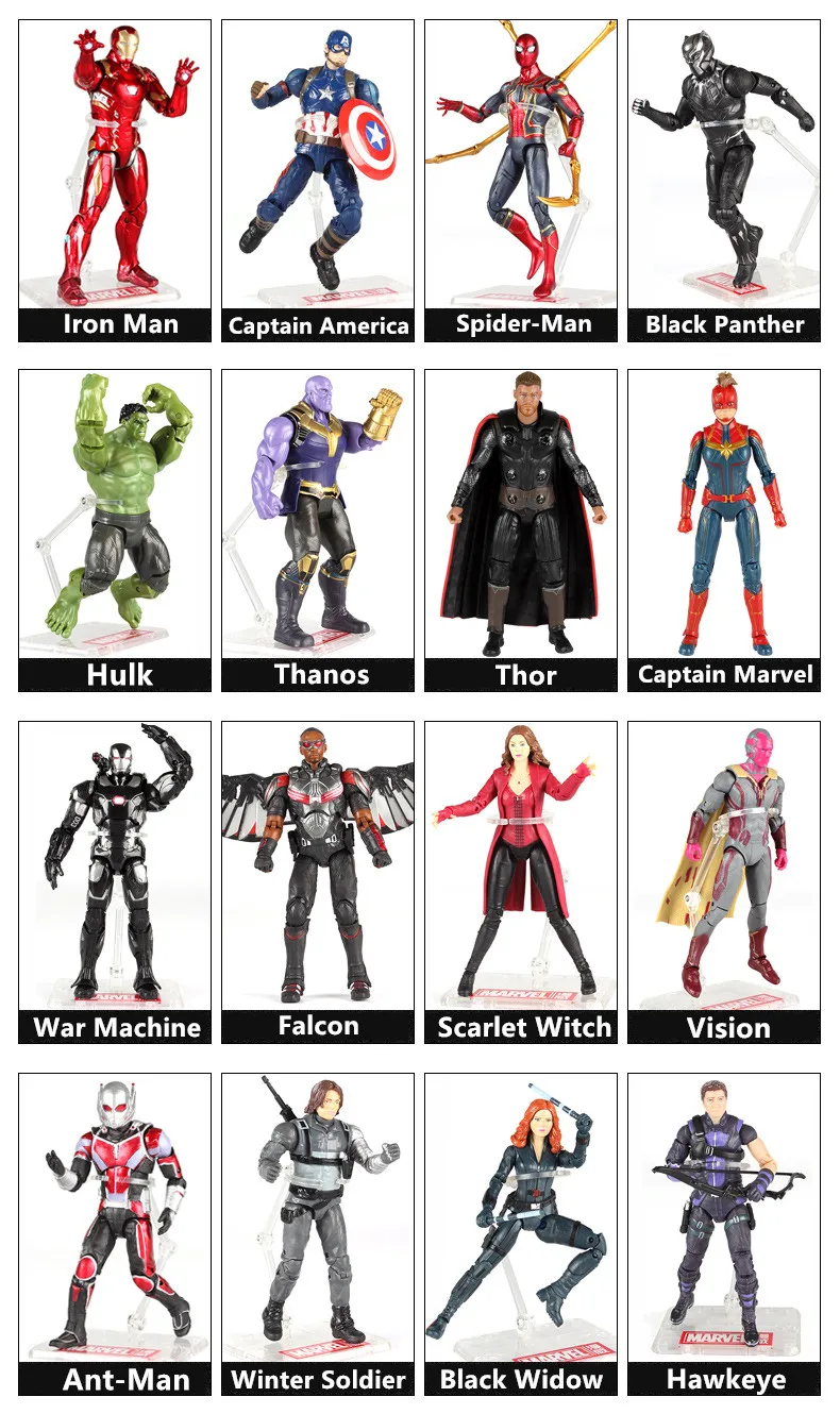 Hasbro игрушки Marvel The Avenger Endgame 17 см супер фигурка супергероя Тор Капитан Росомаха Человек-паук Железный человек фигурка игрушки куклы