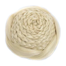 Gres синтетические волосы булочки для женщин блонд поддельные волосы косички Femme Высокая температура волокна девушки волосы штук плетеный стиль