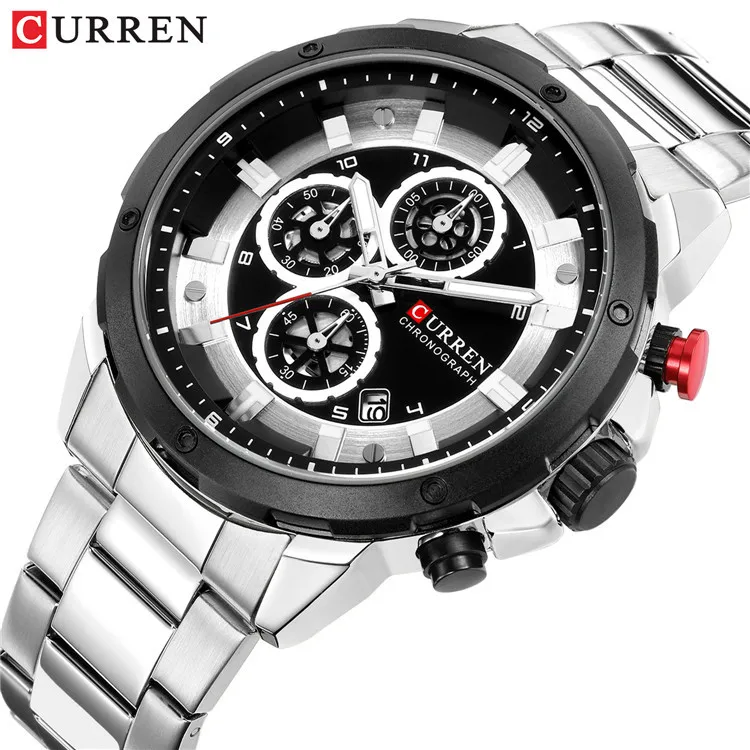 

Curren/Karui En New Style 8323 Six-pin Chronograph Watch MEN'S Watch Fashion Multi-functional Watch