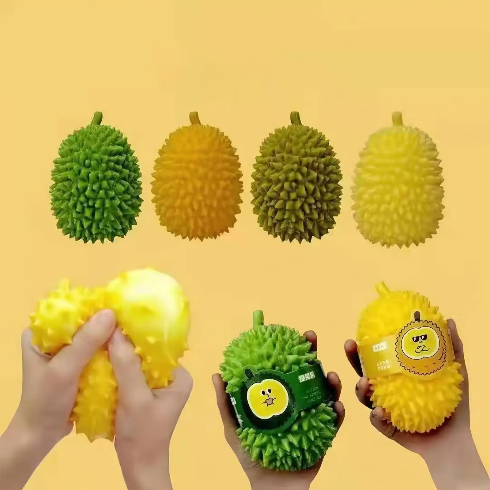 Fruta especial juguetes de alivio de tensión Squeeze Juguetes descompresión pelota Bola durion 