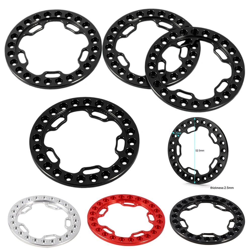 

RCTOYFUN Aluminum Alloy Wheel Ring For RC 1:10 TRX4 SCX10 90046 D90 90048 VP Style 1.9" inch Rims DIY Appearance Accessories