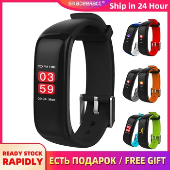 

Smart Wristband Blood Pressure Heart Rate Sleep Monitoring Sport Tracker For Android IOS Men IP67 Waterproof Long Standby