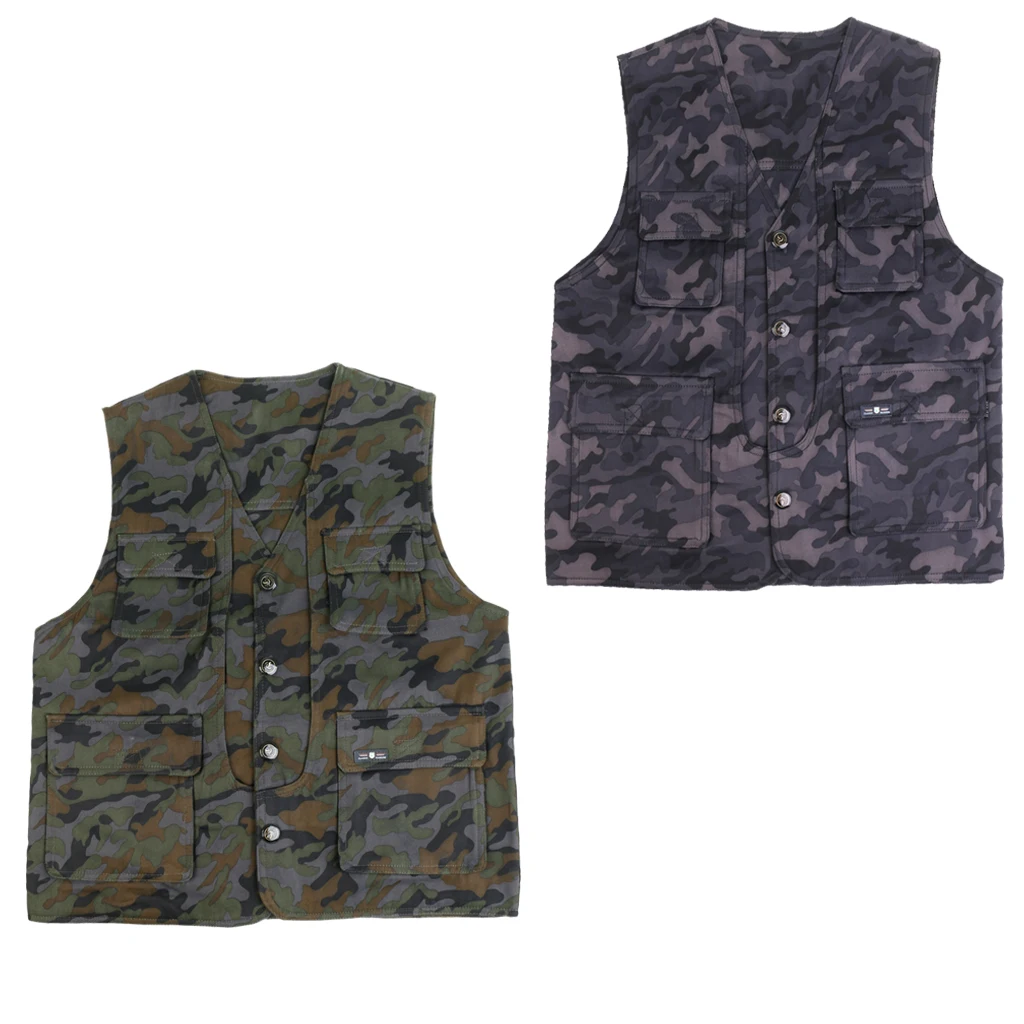 Men's Fishing Vest Photography Work Multi-pocket Vest Jacket