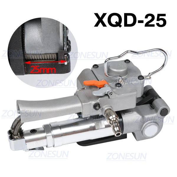 ZONESUN Пневматический ПЭТ/пластик/ПП связывать инструмент XQD-19 лентообвязочная машина PET машина для возраста от 12 до 19 мм(натяжения при заказе на сумму> = 3000N - Цвет: XQD25