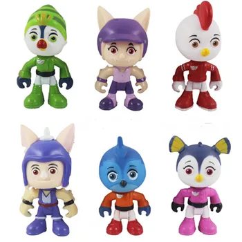 

6pcs/lot Top Wing Action Figure Toy PVC Cartoon Model Toys Keychain For Kid Birthday Christmas Gift