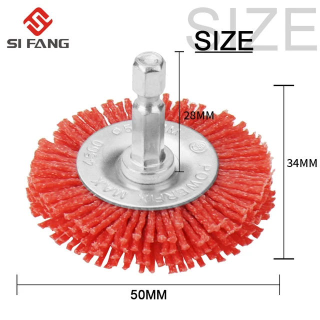 Nylon Cup Brush Abrasive Wire Wheel Brush for Drill Rotary Tool Wood