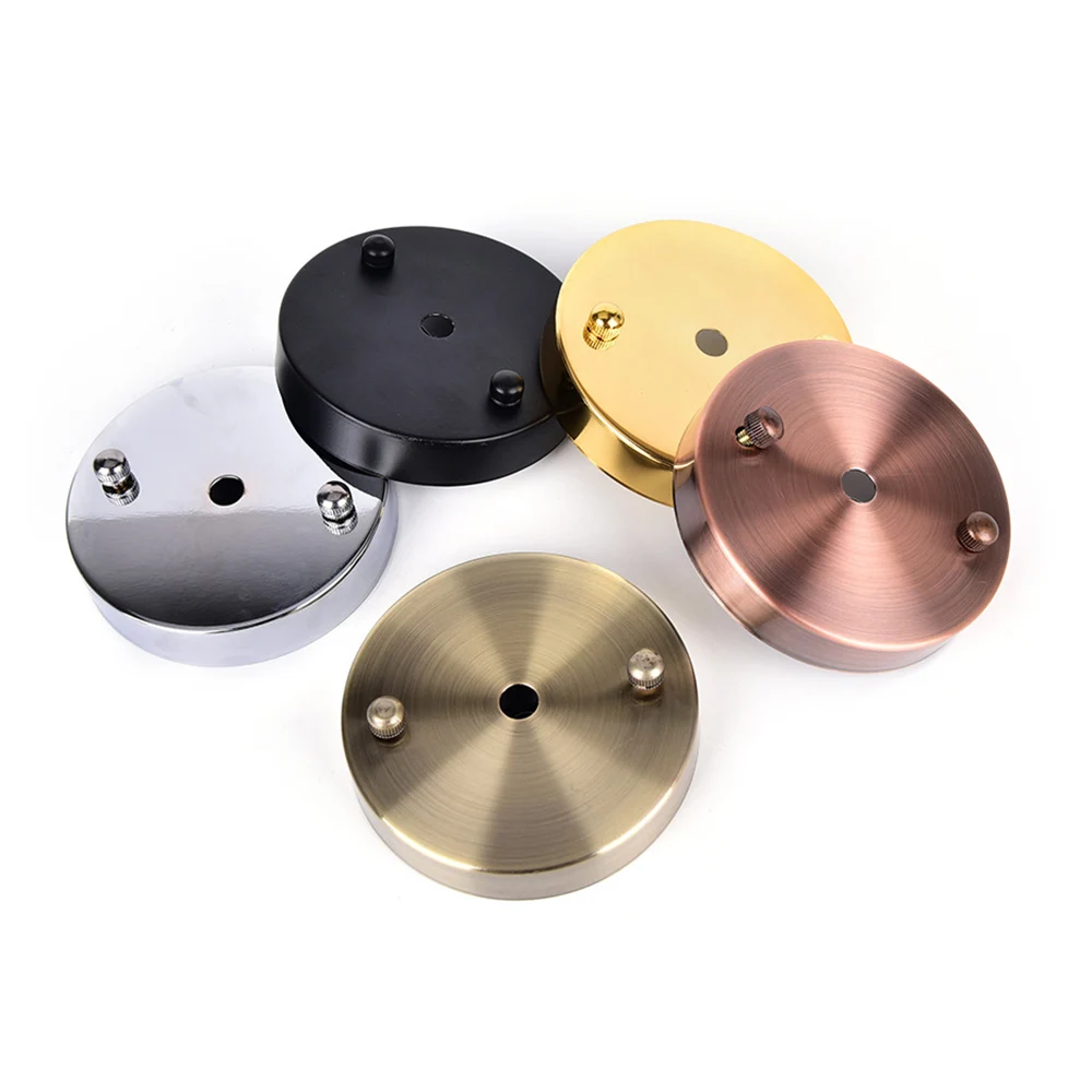 

Plate Pointed Base Chassis Disc Pendant Fitting Accessory 100mmx25mm with Wiring Buckle 2020 New Retro Ceiling Light Plate Q30