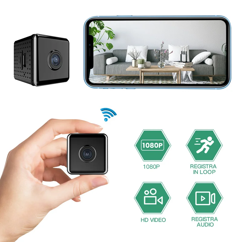 Беспроводная IP-камера W10 Full HD 1080P Wi-Fi датчик движения угол 90 градусов несколько